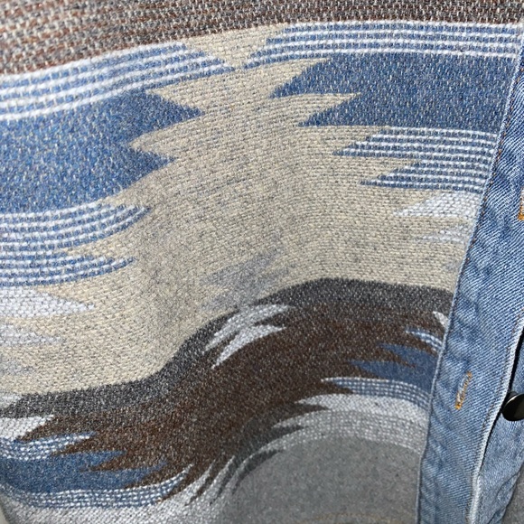 new • lumister aztec print denim 'shacket' - Picture 8 of 8